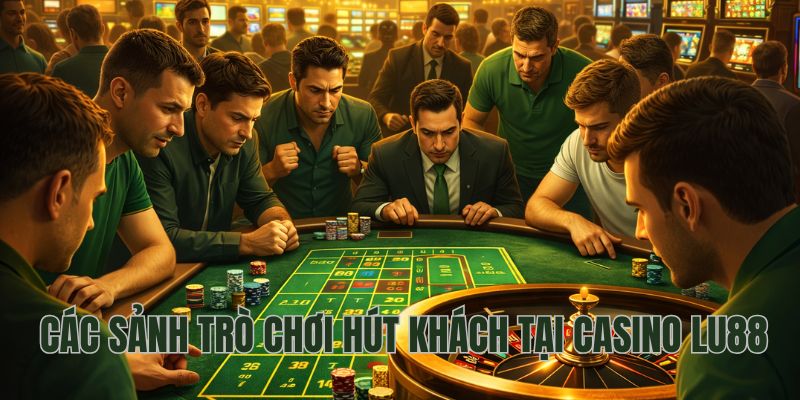 Các sảnh trò chơi hút khách tại casino Lu88